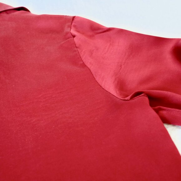 LILYSILK 100% Mulberry Silk Red Pajamas Long Sleeves Pants Set - Picture 8 of 16